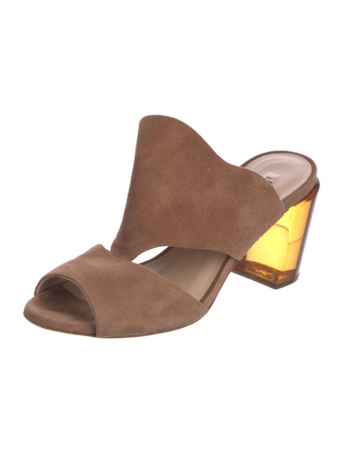 Stuart Weitzman Suede Slides