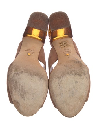 Stuart Weitzman Suede Slides