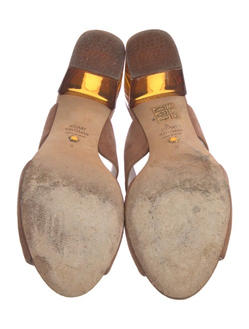Stuart Weitzman Suede Slides