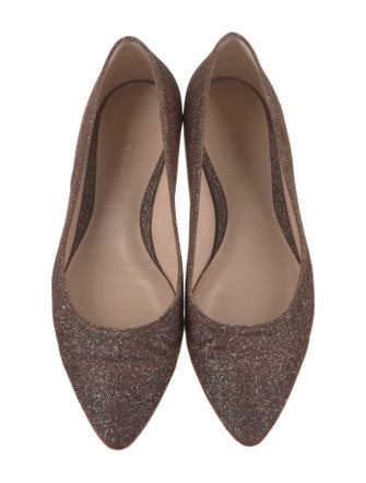 Stuart Weitzman Glitter Accents Ballet Flats
