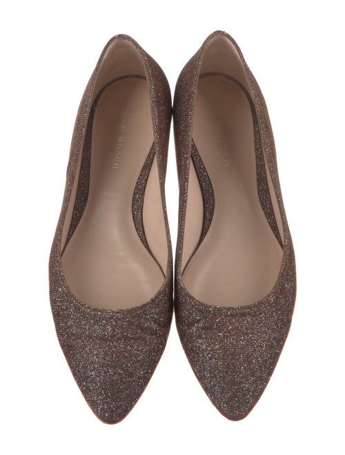 Stuart Weitzman Glitter Accents Ballet Flats