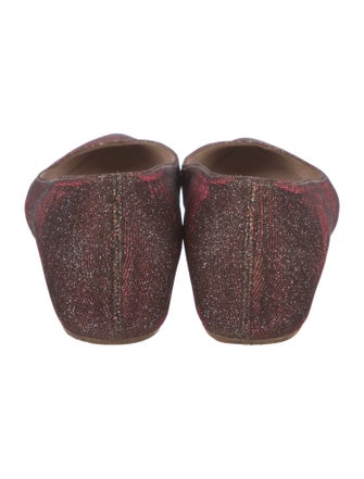 Stuart Weitzman Glitter Accents Ballet Flats