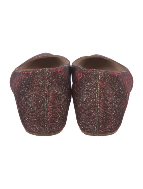 Stuart Weitzman Glitter Accents Ballet Flats