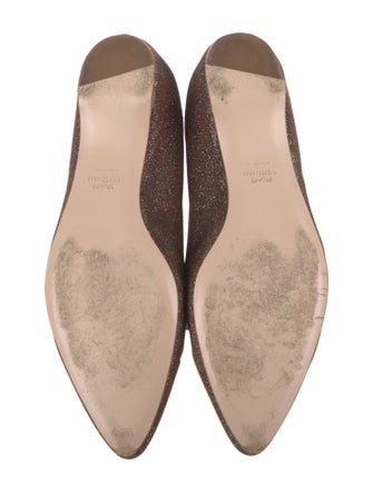 Stuart Weitzman Glitter Accents Ballet Flats