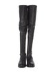 Stuart Weitzman Leather Lace-Up Boots