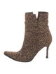 Stuart Weitzman Suede Animal Print Boots