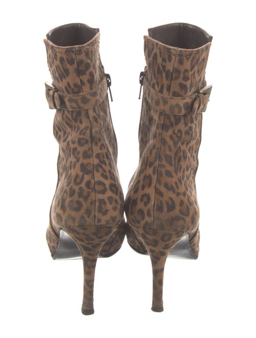 Stuart Weitzman Suede Animal Print Boots