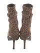 Stuart Weitzman Suede Animal Print Boots