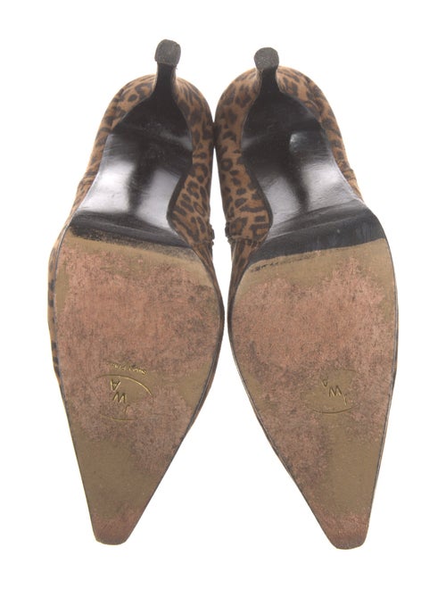 Stuart Weitzman Suede Animal Print Boots