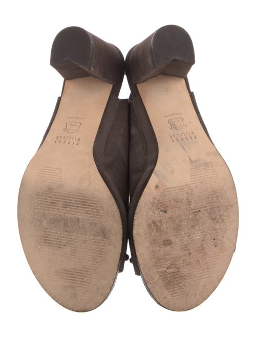 Stuart Weitzman Suede Studded Accents Slingback Sandals