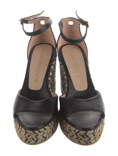 Stuart Weitzman Leather Espadrilles