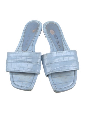 Stuart Weitzman Leather Slides
