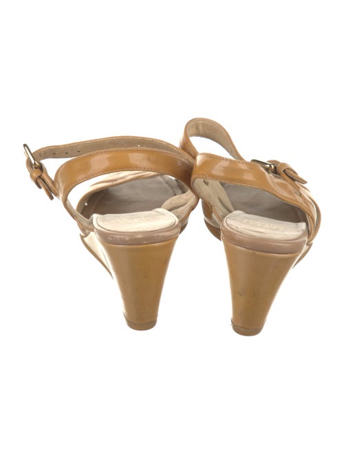 Stuart Weitzman Patent Leather Slingback Sandals