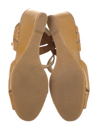 Stuart Weitzman Patent Leather Slingback Sandals