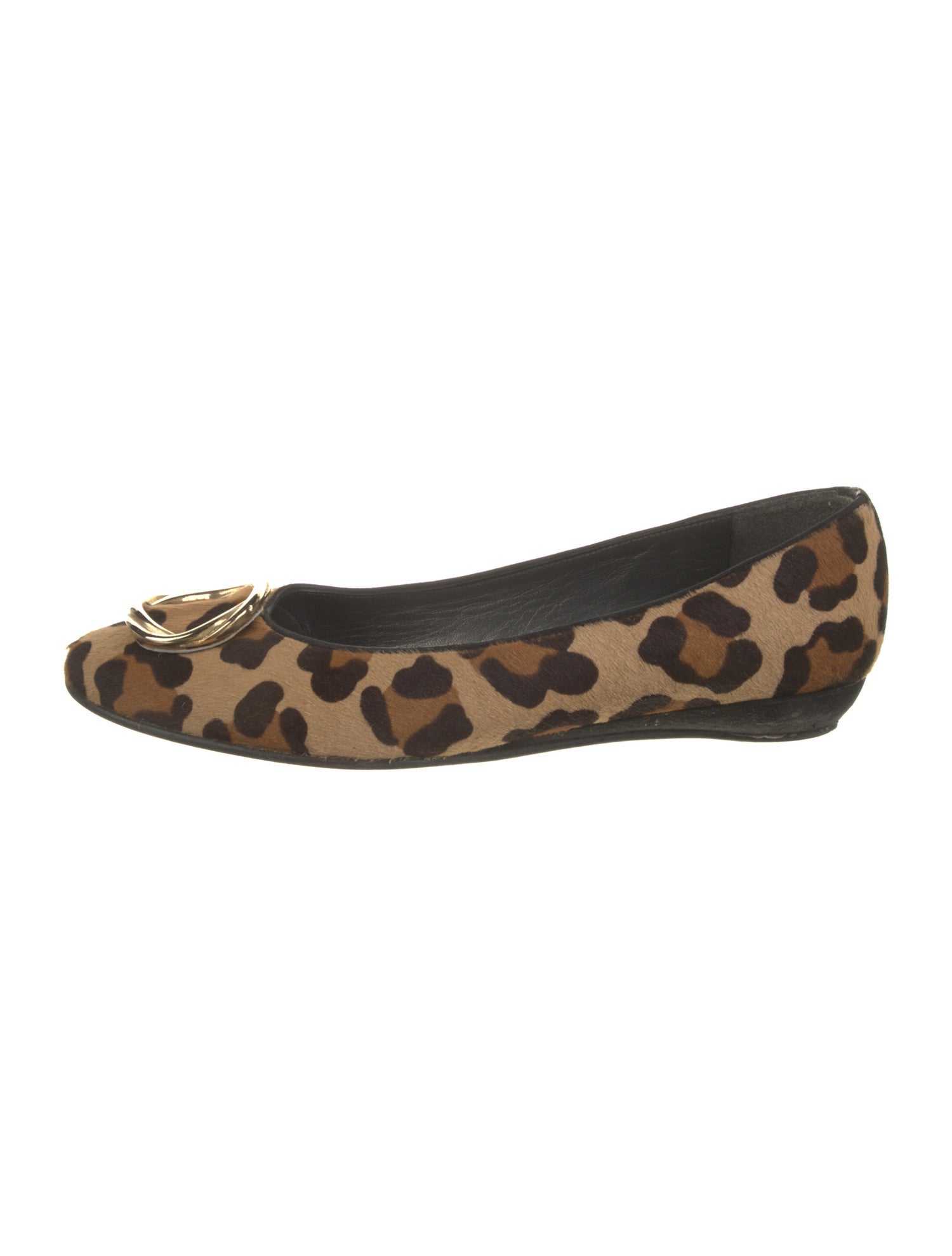 Stuart Weitzman Ponyhair Animal Print Ballet Flats