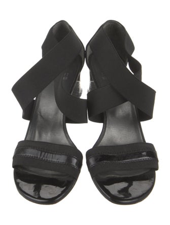 Stuart Weitzman Patent Leather Slingback Sandals