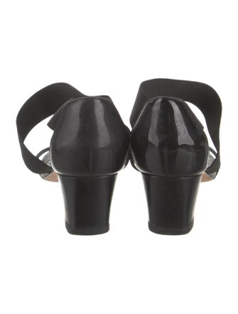 Stuart Weitzman Patent Leather Slingback Sandals