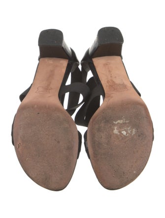 Stuart Weitzman Patent Leather Slingback Sandals