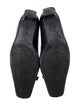 Stuart Weitzman Leather Bow Accents Ballet Flats