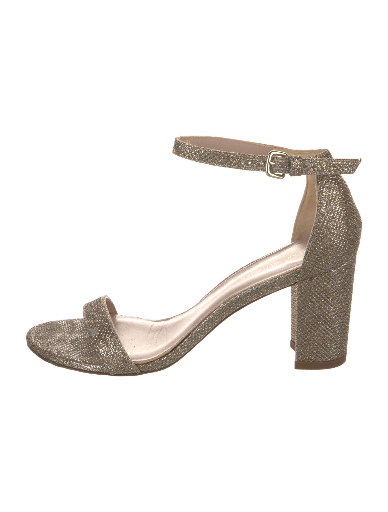 Stuart Weitzman Glitter Accents Sandals