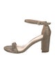 Stuart Weitzman Glitter Accents Sandals