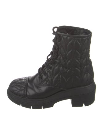 Stuart Weitzman Leather Combat Boots