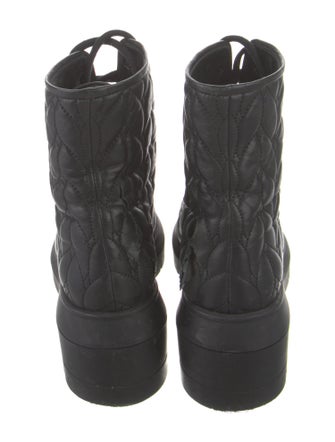 Stuart Weitzman Leather Combat Boots