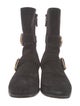 Stuart Weitzman Suede Moto Boots