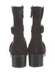 Stuart Weitzman Suede Moto Boots