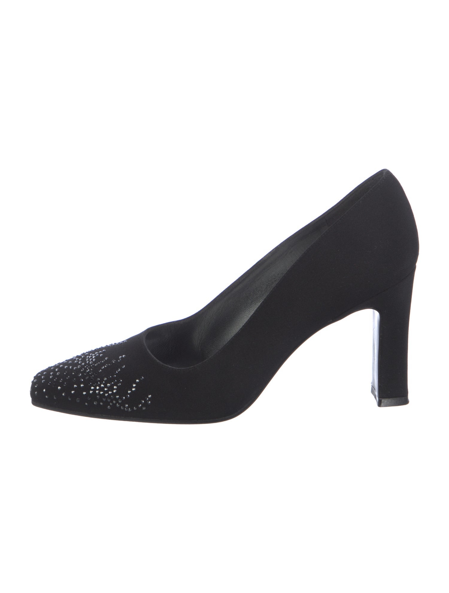 Stuart Weitzman Crystal Embellishments Pumps