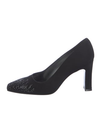 Stuart Weitzman Crystal Embellishments Pumps