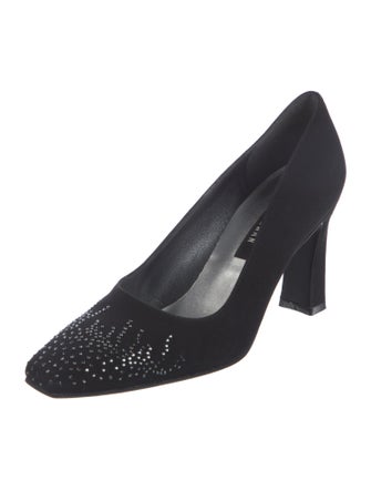 Stuart Weitzman Crystal Embellishments Pumps