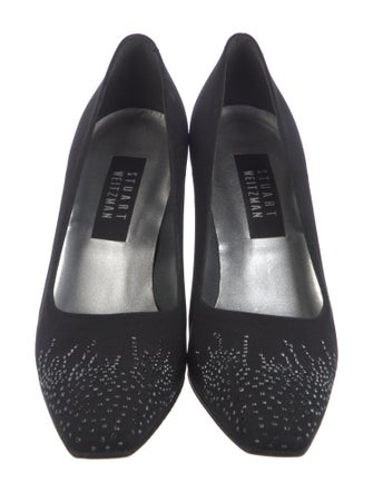 Stuart Weitzman Crystal Embellishments Pumps