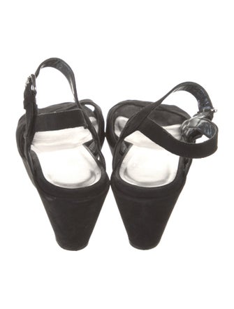 Stuart Weitzman Suede Slingback Sandals