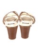 Stuart Weitzman Leather Slides