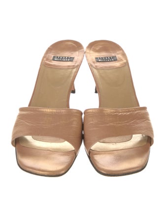 Stuart Weitzman Leather Slides