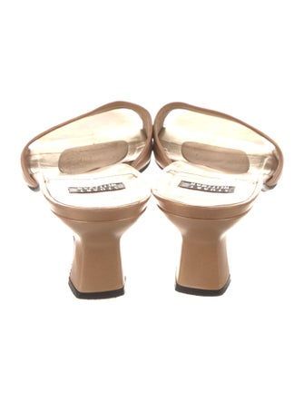 Stuart Weitzman Leather Slides