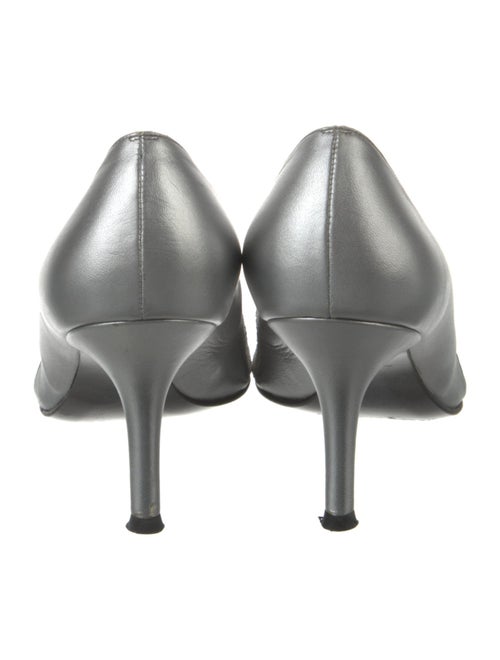 Stuart Weitzman Leather Lace Pattern Pumps