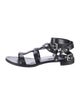Stuart Weitzman Leather Studded Accents Gladiator Sandals