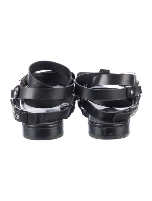 Stuart Weitzman Leather Studded Accents Gladiator Sandals