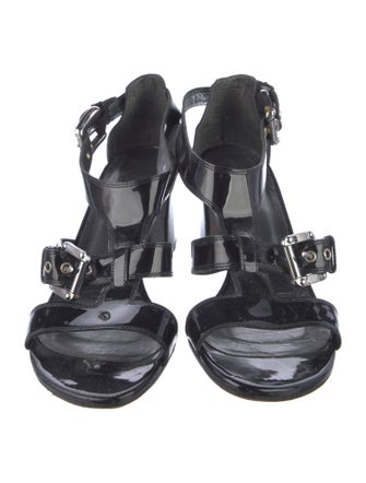 Stuart Weitzman Patent Leather Gladiator Sandals