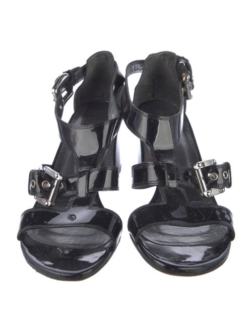 Stuart Weitzman Patent Leather Gladiator Sandals