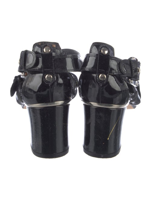 Stuart Weitzman Patent Leather Gladiator Sandals