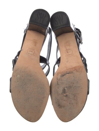 Stuart Weitzman Patent Leather Gladiator Sandals