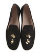 Stuart Weitzman Suede Studded Accents Loafers