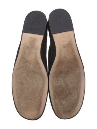 Stuart Weitzman Suede Studded Accents Loafers