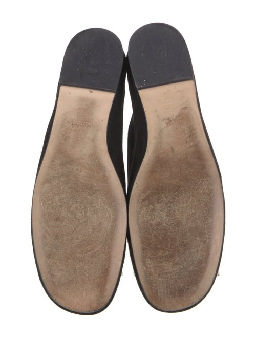 Stuart Weitzman Suede Studded Accents Loafers
