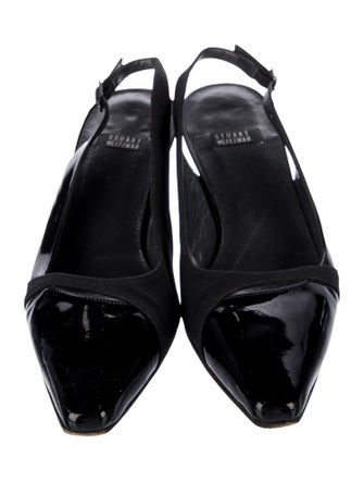 Stuart Weitzman Patent Leather Slingback Pumps