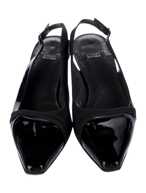Stuart Weitzman Patent Leather Slingback Pumps