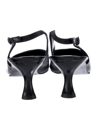 Stuart Weitzman Patent Leather Slingback Pumps